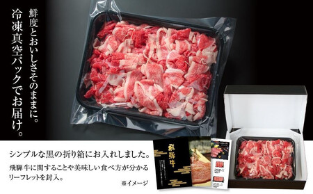 【定期便】全12回 飛騨牛 切り落とし | 訳あり 肉 お肉 切り落とし 薄切り すき焼き すきやき 黒毛和牛 和牛 牛肉  飛騨高山ミート MZ112