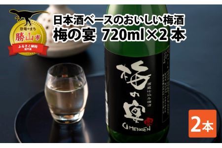 梅酒 一本義 梅の宴 日本酒ベース 720ml×2本 [A-008062]