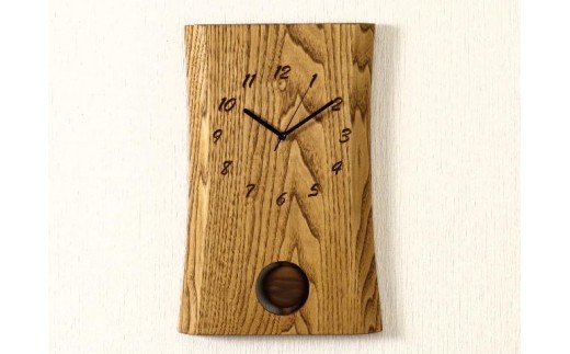 D46-07 一枚板時計（栗） JTK002-OBK