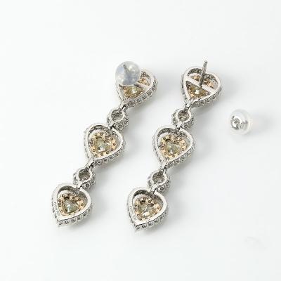 ふるさと納税 甲府市 PT900/K18PG　ハートピアス　ダイヤモンド【2.74ct】鑑別書付　K05152-H |  | 01