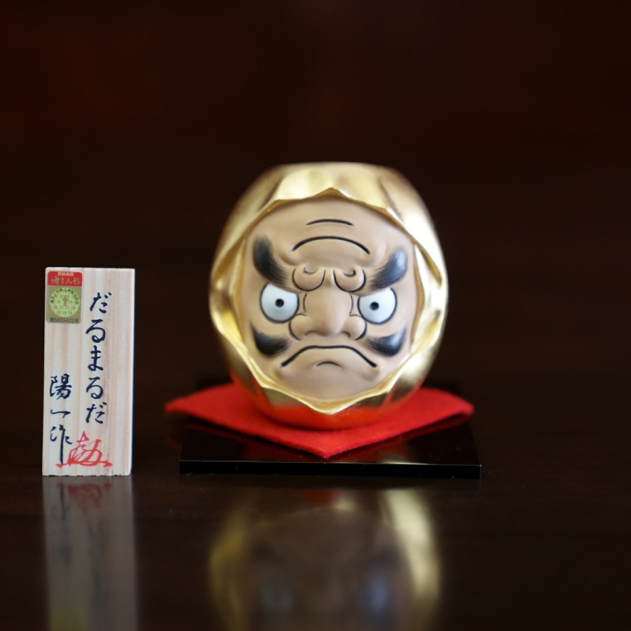 ＜Artist Yoichi（人形師 　西山　陽一）＞だるまるだ（金）