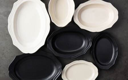 【美濃焼】fiorire-フィオリーレ-オーバルボウル3点セット（ivory）【Felice-フェリーチェ-藤田陶器】[MBX119]