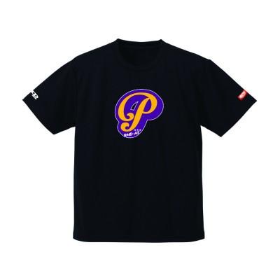 ふるさと納税 羽島市 JTTA公認　卓球ユニフォーム【男女兼用(ドライ):160サイズ】アルファベット　P　ブラック