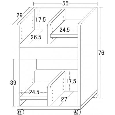 ふるさと納税 海南市 コンパクトランドセル収納ワゴン　NA |  | 03