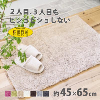 ふるさと納税 海南市 乾度良好 Dナチュレ バスマット 約45×65cm ベージュ 吸水速乾 裏面すべり止め加工