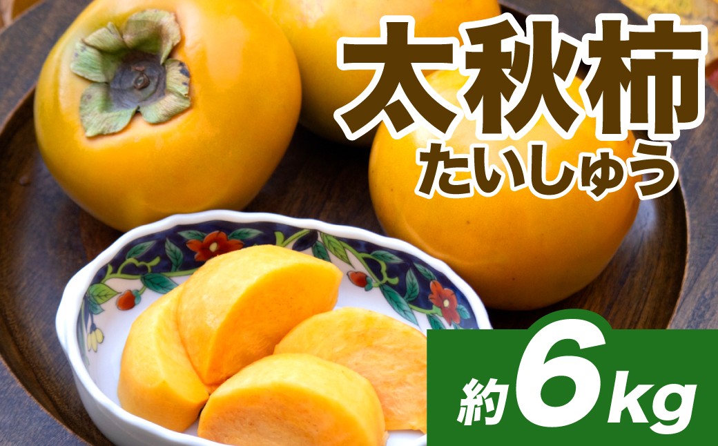 令和8年熊本地震復興支援 太秋柿 約6kg （16～30玉） フルーツ くだもの 果物 柿 かき カキ おやつ デザート 秋の味覚 秋 旬 熊本県 八代市
