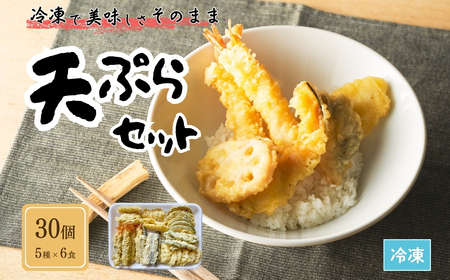 天ぷらセット 冷凍 30個セット(5種×6食分)   天ぷら天ぷら天ぷら天ぷら【01034】