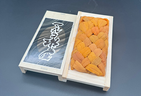 エゾバフンウニ(黄色・赤)並べ詰め100g×1折 B-89009