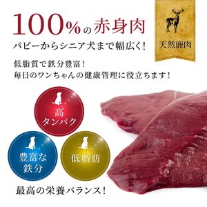 ドッグフード 無添加 鹿ドライミンチ フレーク 40ｇ x 3袋 |  D101-3PACK