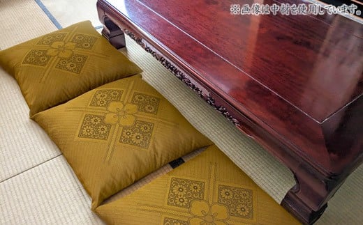 【G0699】八端判　5枚組　座布団カバー　フクレ織：配送情報備考　茶