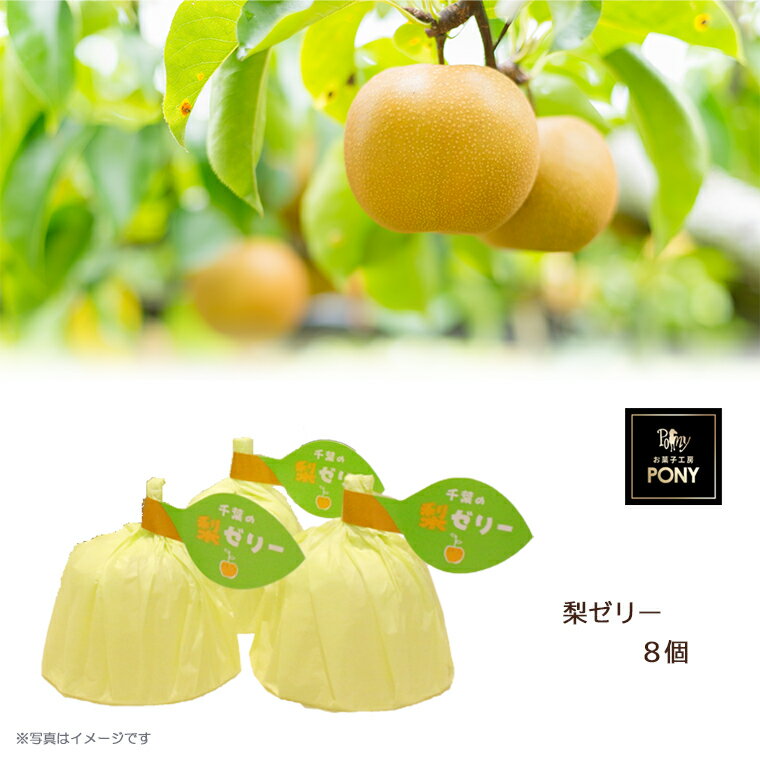 【ふるさと納税】ゼリー スイーツ 千葉の梨ゼリー 8個入 かわいい 菓子 お土産 フルーツ 果物 美味しい 子ども 梨 ギフト プレゼント 人気 おやつ 梨ゼリー 個包装 取り寄せ 観光協会推奨品