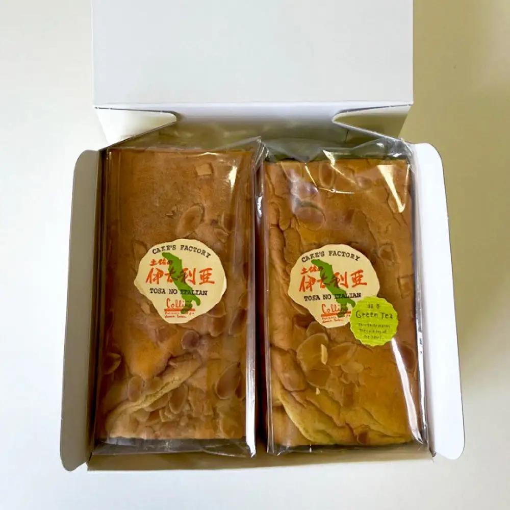 洋菓子イタリアンロール 土佐の伊太利亜 バター×1本 抹茶×1本 合計2本  高知県土佐市 【土佐共同産業株式会社コリーヌ洋菓子店】 [BQCC002]