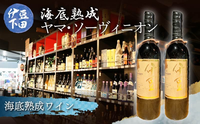 
                  海底熟成 伊豆 ヤマ・ソーヴィニオン 750ml 2本 アルコール度12％ ワイン 赤ワイン 海 ぶどう 辛口 ヤマ ソービニヨン 豆州庵 伊豆 下田 静岡県
                