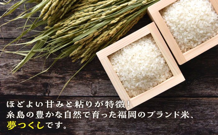 【令和7年産新米】 糸島産 夢つくし 10kg 糸島市 / 三島商店 [AIM002] 米 白米