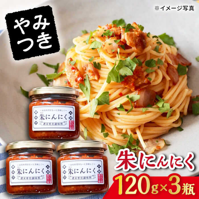 【ふるさと納税】朱にんにく 調味料 3個セット / ニンニク 唐辛子 調味料 スタミナ / 大村市 / 笑顔のおとも[ACBN003]