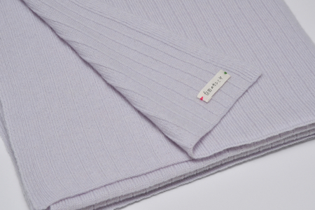 【ふるなび限定】ストール（ サックスラベンダー）≪白田のカシミヤ≫ ストール カシミヤ100% マフラー ギフト プレゼント クリスマス 誕生日 秋 冬  最高級 無地 シンプル 日本製 ストール ス