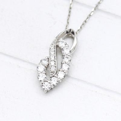 ふるさと納税 韮崎市 ネックレス プラチナ PT900 ダイヤモンド 0.38ct レディース 【f134-d-pt】