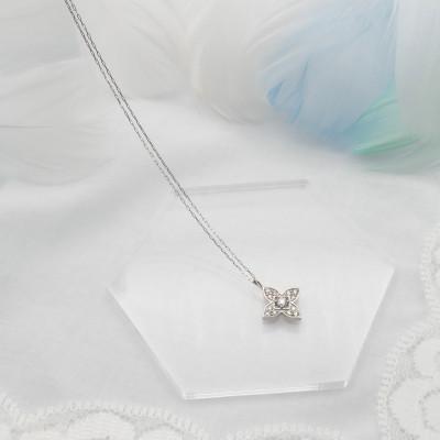 ふるさと納税 昭和町 PT900/PT850 0.15ct ダイヤモンド ペンダントネックレス HH-019744 |  | 02