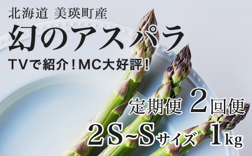 
                  【令和9年産先行予約】幻のアスパラ 2S～Sサイズ 1kg 2回便 ラスノーブル 令和9年産 北海道 美瑛町 本山農場 グリーンアスパラ | グリーン アスパラガス アスパラ あすぱら あすぱらがす 採れたて ギフト 贈答 新鮮 旬 産地直送 野菜[020-103]
                