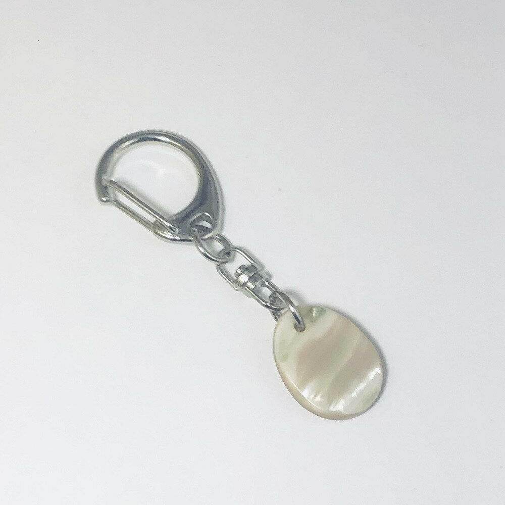 【ふるさと納税】悠ヶ風の夜光貝 ＜キーホルダー＞