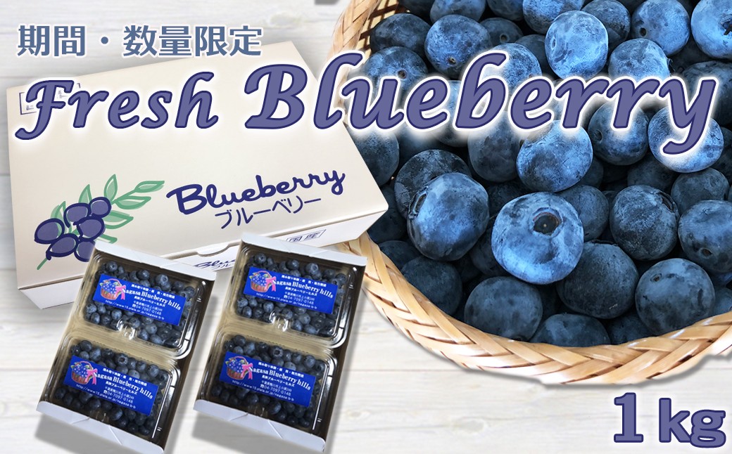 
                  【摘みたて直送！】有機栽培 鴨川産『生ブルーベリー』1kg
《7月中旬発送》《先行予約》《数量限定》《期間限定》《冷蔵便》摘みたて ラビットアイ種 有機肥料 化学農薬不使用  千葉県鴨川市 [長狭ブルーベリーヒルズ] [0016-0025]
                