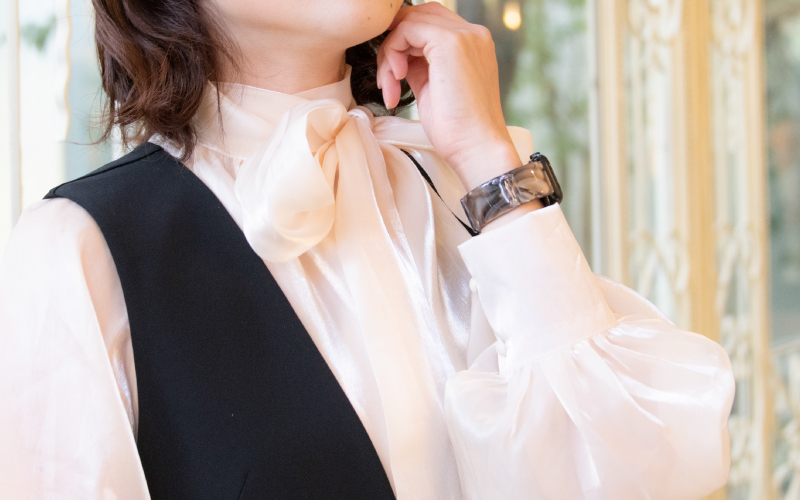 Apple Watch専用バンド 「Air bangle」グレーマーブル（Series10　46モデル）