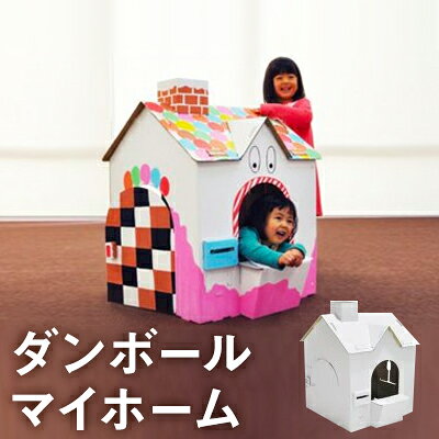ダンボールマイホーム（ダンボールハウス）　【雑貨 おもちゃ 玩具 段ボールハウス】