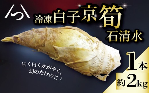 【八幡男山産の京たけのこをまるまる1本】 冷凍 白子京筍 1本 丸ごと 2kg たけのこ タケノコ 竹の子 皮付き 早掘り 朝採れ 国産 高級 幻 逸品 野菜 甘み 糖分 人気 おすすめ こだわり ふるさと納税 男山 京都 八幡 石清水八幡宮 京都辻農園 瞬間冷凍 肉 魚 と同様の冷凍技術 梨 果物 のように甘い