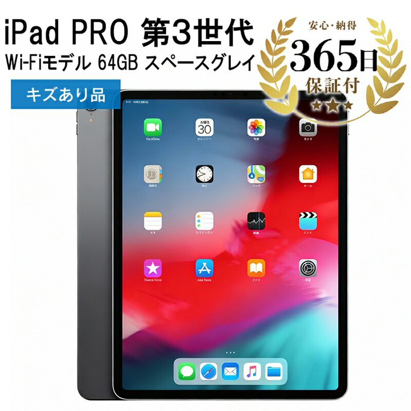 【ふるさと納税】【数量限定品】 Apple iPadPRO(第3世代) Wi-Fiモデル 64GB スペースグレイ キズあり品 【中古再生品】【Apple アップル アイパッド プロ タブレット 家電 中古家電 神奈川県 海老名市 】