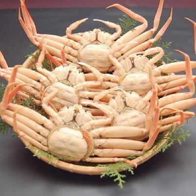 ふるさと納税 新温泉町 松葉ガニの本場より茹でたてを即出荷　釜茹でセコガニ(冷蔵)　希少な大サイズ　5枚 |  | 01