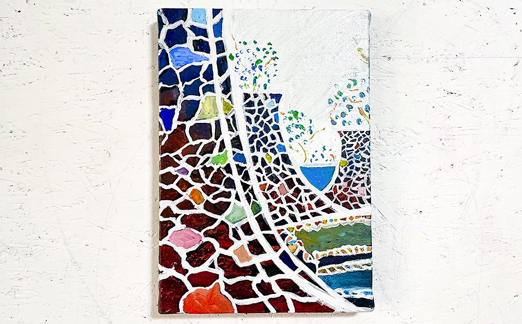 
                  武者返しⅣ -連続枡形- P3号 （19cm×27.3cm） 額縁なし ／ 絵画 絵 アート 熊本城 九州 熊本県 熊本市
                