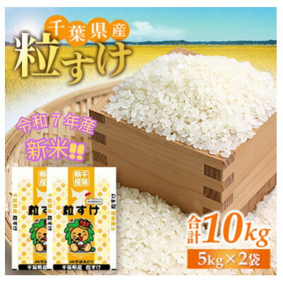 【ふるさと納税】「令和7年産」千葉県産　粒すけ　精米10kg(5kg×2袋)【1584228】