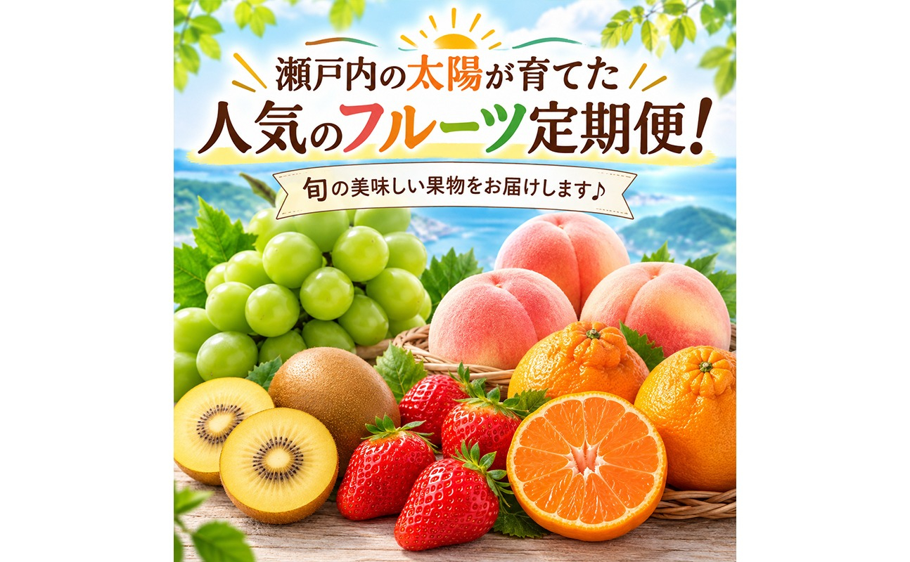フルーツ 定期便 6回 桃 キウイ みかん いちご デコポン シャインマスカット ゴールドキウイ 苺 もも 詰め合わせ セット 柑橘 果物 さぬきひめ さぬきゴールド 紅みかん 朝食 おやつ デザート