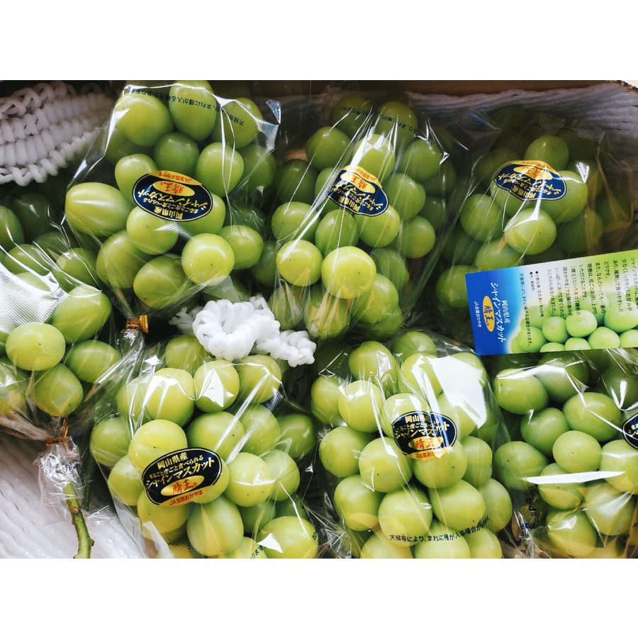 ＜晴王＞シャインマスカット 晴王 特選 700g 6房 化粧箱入 岡山県産【特別選定】