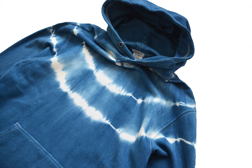 パーカー ASCENSION  藍染め タイダイ パーカーC 1枚  M