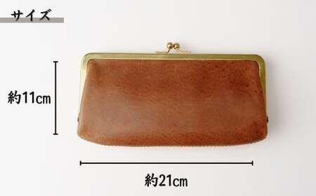 革職人がつくる がま口ウォレット＜キャメル＞ | ウォレット うぉれっと 財布 埼玉県 草加市