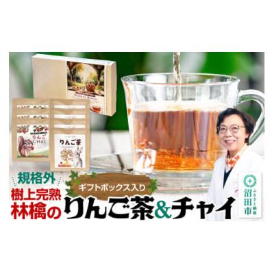 ふるさと納税 沼田市 りんご茶&amp;りんごチャイセット ギフトボックス入り