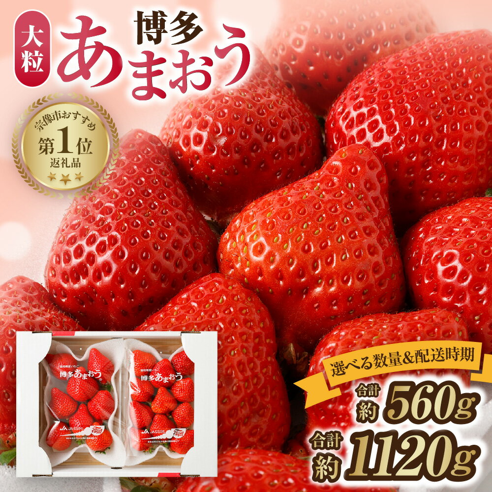 【ふるさと納税】【レビューCP対象】＜選べる数量＆配送時期＞【アフター保証】大粒セレクト！大人気のあまおう 【JAほたるの里】大粒の「博多あまおう」 あかい・まるい・おおきい・うまい フルーツ 果物 いちご 苺 福岡県 宗像市 送料無料
