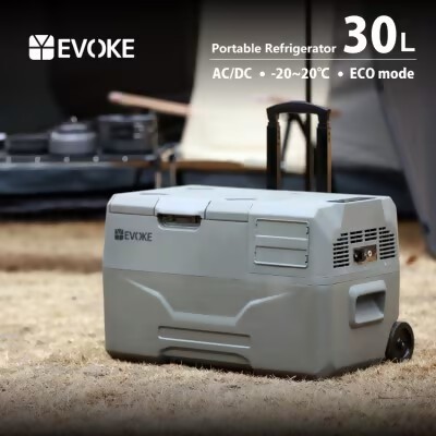 
            119-3_【EVOKE/イヴォーグ公式】 GLAZE30 ポータブル冷蔵30L（グレー）｜ ポータブル冷蔵庫 車載冷蔵庫 30L ポータブル冷凍庫 車載 冷蔵庫 車載用冷蔵庫 クーラーボックス GLAZE グレイズ -20℃～20℃ アウトドア キャンプ AC DC 12V 24V バッテリー別売り 愛知県 岐阜県 名古屋 acct EVOKE
          