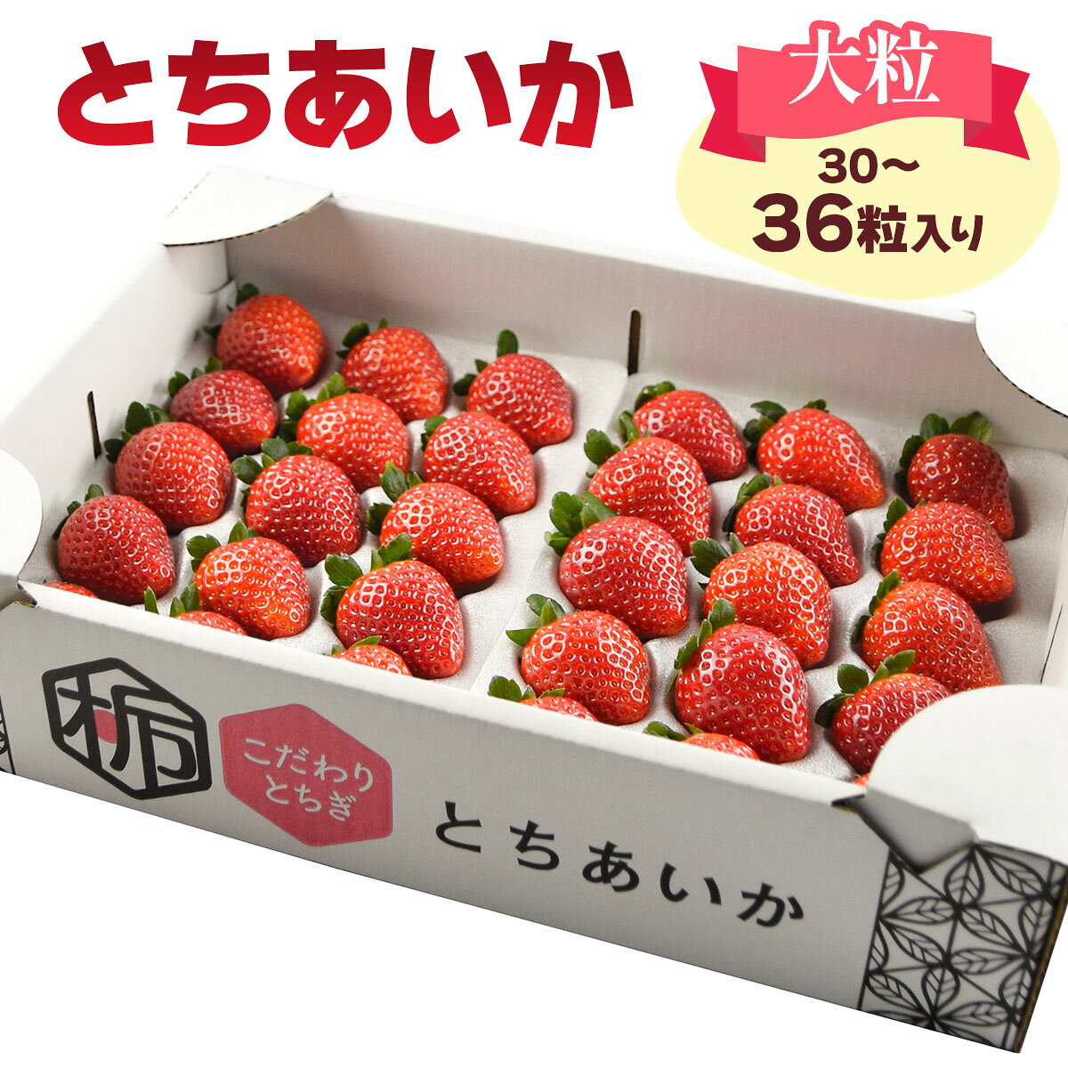 【ふるさと納税】[先行予約] 大粒とちあいか 大箱入り 30粒から36粒入り[2026年12月中旬より順次発送]｜とちあいか いちご イチゴ 苺 大粒 果物 果実 フルーツ 産地直送 日光市産 栃木県産 数量限定 [0647]