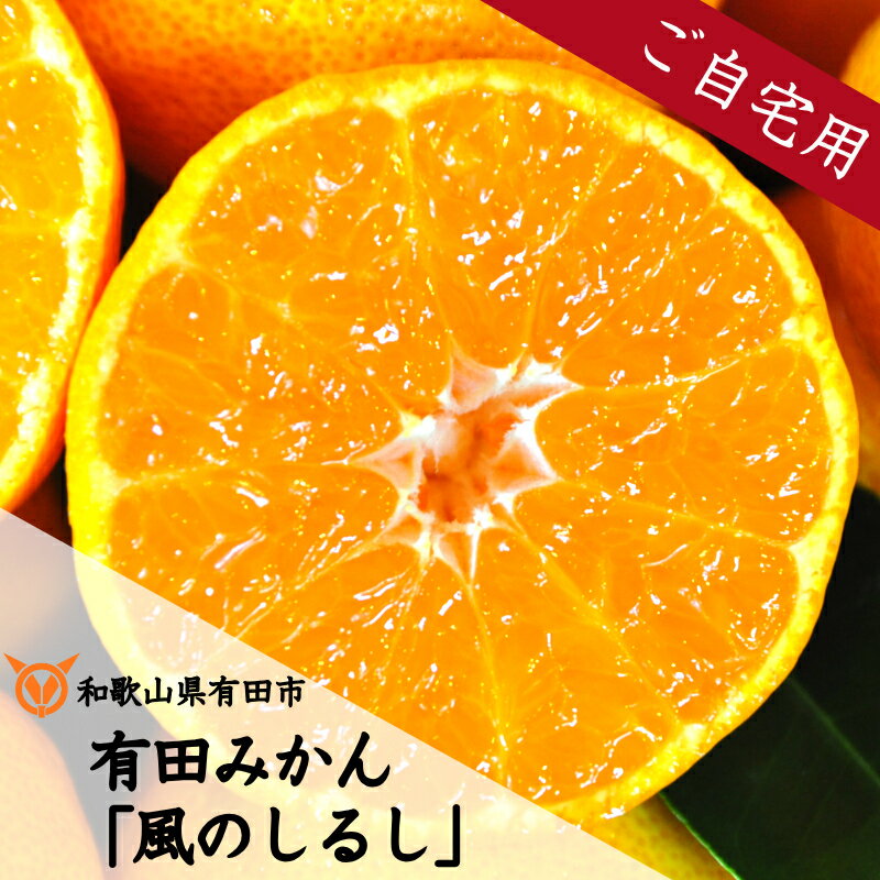 【ふるさと納税】有田みかん「風のしるし」訳あり 訳アリ 約5kgまたは10kg（A241-2）送料無料 産地直送 ご自宅用 ご家庭用 フルーツ 果物 本場 和歌山 有田 有田市 ありだ みかん 甘い 濃厚 コク ジューシー S M L s m l 先行予約