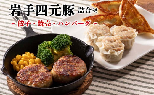 カスイ　岩手四元豚（餃子・焼売・ハンバーグ）詰合せ 【089】