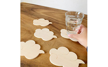 B25-007 MOKU MOKU 雲のコースター5枚セット