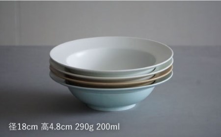 【波佐見焼】DAILY MAT シリーズ 18cm リムボウル ボウル 4色セット 食器 皿 【永峰製磁】【eiho】 [RA54] 波佐見焼