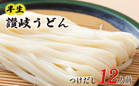 讃岐うどん 半生 12人前 つけだし うどん