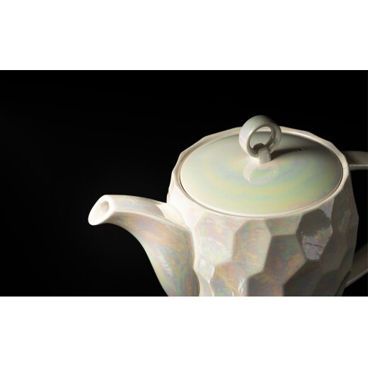 ＜NYが認めた逸品＞  有田焼 麟 Lin NY Pearl ティーセット 3点セット ( ポット1個 / カップ2個 ) 【金照堂】 食器セット ティーセット bj086_イメージ3