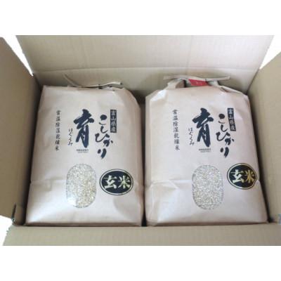 ふるさと納税 南砺市 【令和7年産】富山県産こしひかり　育(はぐくみ)玄米　5kg×2個セット《南砺の逸品》 |  | 01