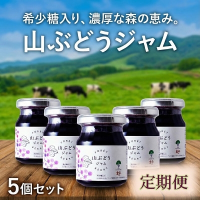 
                  ＜毎月定期便＞希少糖入り・山ぶどうジャム 5個全8回【4078859】
                