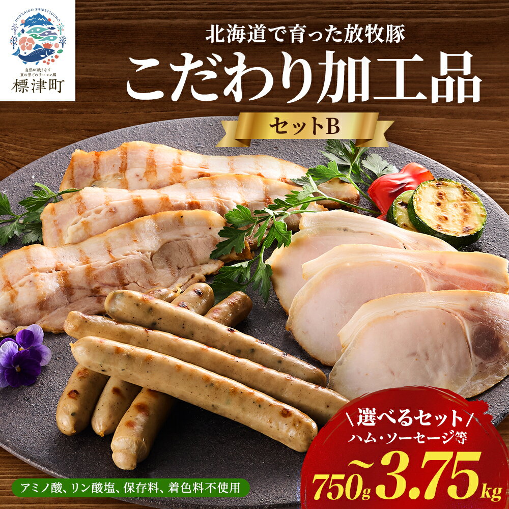 【ふるさと納税】【無添加・無着色】こだわりハム・ソーセージセット　詰め合わせ　5種×各1/5種×各2/5種×各5_ セット ハム ベーコン スライス あらびきウインナー おすすめ 肉加工品 贈答 プレゼント【配送不可地域：離島】【G1004534】