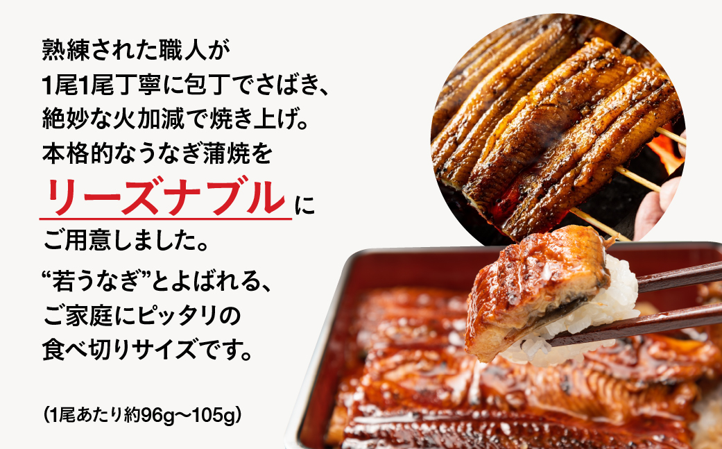 老舗蒲焼本舗の若うなぎ 2尾セット